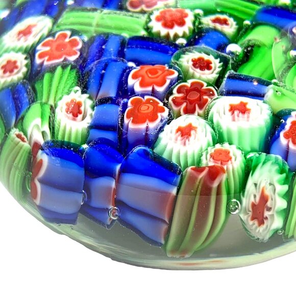 VINTAGE MURNO Millefiori Glass Paperweight - Picture 4 of 6